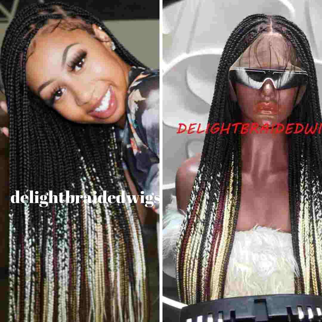 Knotless Box Braid Wig-Mary Ombre - Delight Braided Wigs